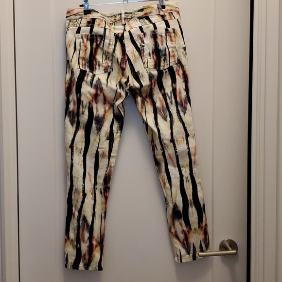 Nicole Miller Artelier Multicolour stretch denim pants - Picture 3 of 8